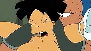 Hentai redhead gives blowjob and having sex