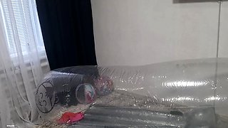 Curly Blonde Teen Records Solo Dildo Masturbation More at
