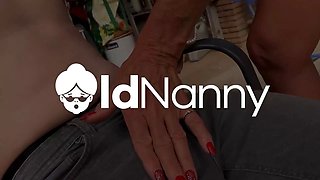 Stepmom Sara One gets her shaved pussy licked & fucked rough by young stud in bed