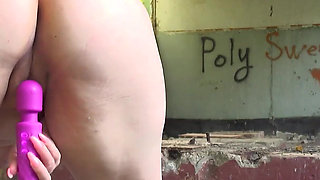 Dancing Among the Ruins and Masturbating with a Vibrator Naked