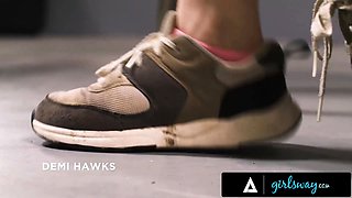 Girlsway - cougar Shay Sights teams up with teacher Reagan Foxx to discipline stepbae Demi Hawks