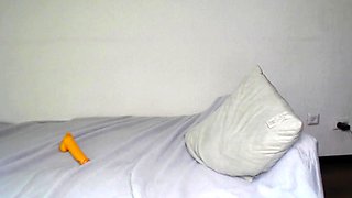 Amateur striptease and Solo masturbation