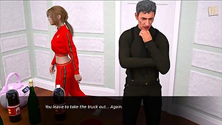 Steamy adult visual novel featuring a blonde teen with small tits and sexy stories