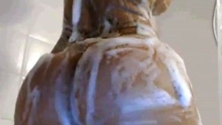 Big Booty Latina With Huge Tits In The Shower