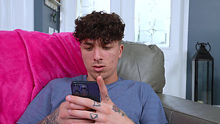 Nymphomaniac MILF Justine Jacobs fucks a young stud