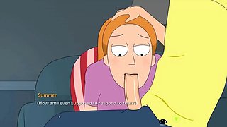 Rick and Morty Family Fuck - Blonde and Ginger sluts get pounded