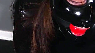 Curious Little Slut Part 2: Shiny Latex Kneeling Hell, Gag-slobbering, Non-stop Cunt-buzz Orgasms for Slave Mila