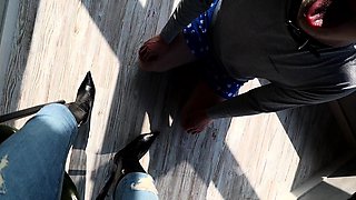 Horny Dominatrix Femdom Foot Fetish