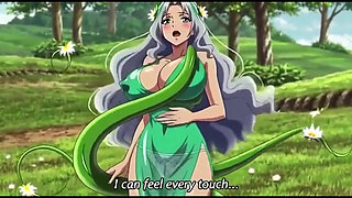 Sensual Forest Fantasy Vines Squeeze Her Big Boobs and Hips