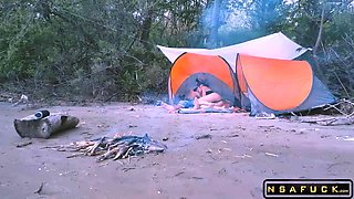 Hot Outdoor Camping Blowjob on the Beach