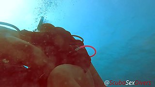 We take her bikini bottom off for some fun at the bottom of the sea!
