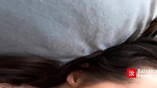 Super cute horny teen brunette fucked hardcore pov