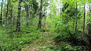 Tattooed Babe Flashes in Abandoned Toilet