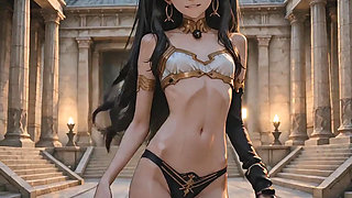 She Undressed Slowly in the Temple at Dusk