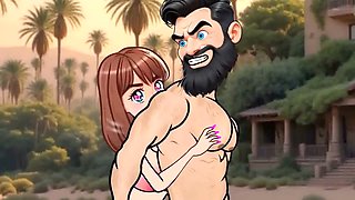 Cartoon movie, cartoon fantasy, desert