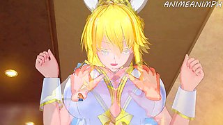 Busty teenage anime babe from Fate Grand Order gets her creampie