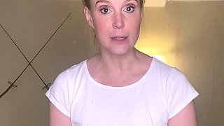 Cute amateur brunette naughty in solo jerking show on camera