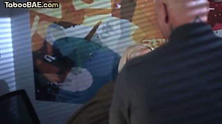 Lusty stepdaughter fucked by stepfather in wet pussy hole