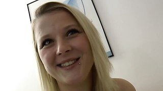 Graceful tootsie at solo female movie