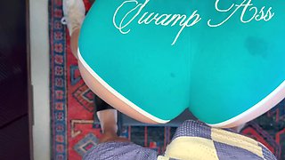 Curvy redhead works out on his hard cock this time POV