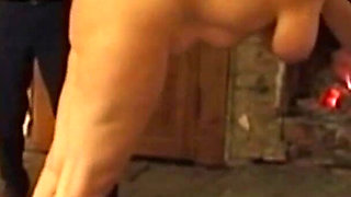 Bound Blonde Beauty in Intense BDSM Rope Play