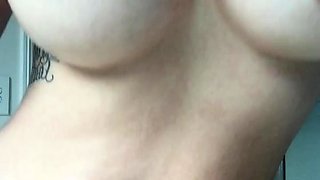Big boobs milf masturbates with her dildo
