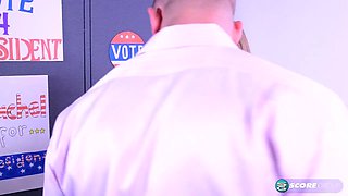 Flattie Rachel James Sucks and Fucks Her Way to Class President