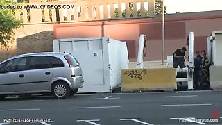 Big Tit Slut Fucked Hard in Public by James Deen