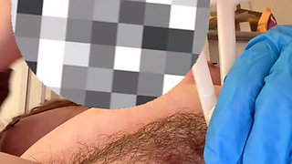 Piercing my pussy for daddy