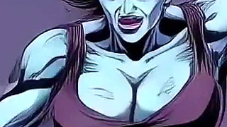 Ai Athletic Women in Cartoon Scenes