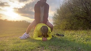 The Anal Granny Outdoors!!!