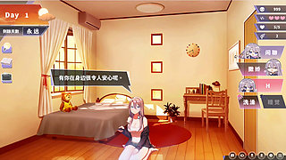 Hentai Game - Happiness Double Room - Silver Haired Woman Gets Her Pussy Pounded
