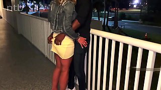 Wandering wife ignites fiery passion on daring balcony