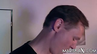 MARISKAX \u2013 Olga Love and Dacada gangbanged by six guys