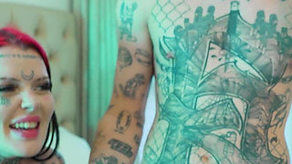 Tattoo Sluts Gaping Anal Holes in Rough Foursome - ATM & POV