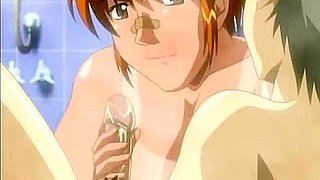 Muscular Woman In Hentai Cartoon Fucks Teenager 18+ In Shower