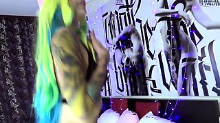 Cosplay Anal  Asshole Anime Girl Cum on Face Purple_Bitch