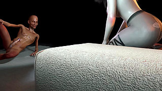 3D BBW MILF Wearing Sexy Pantyhose Got Fucked so Hard