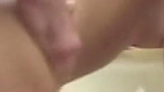 Collared Brunette MILF Takes Cock by Pool