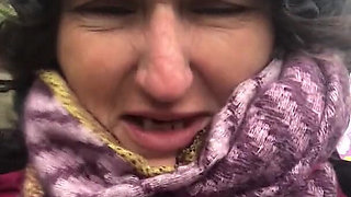 Flashing My Tit with Rock Hard Nip in Fucking Filthy Weather