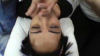 Spitting Lesbian Swallow And Kissing Top Trio