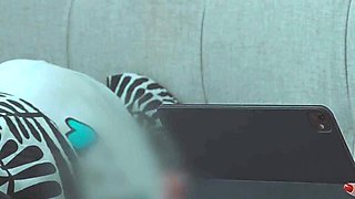 Step Mom and Step Son Watch Porn, Masturbate to Creampie Bliss in Share Bed Hotel Vacation