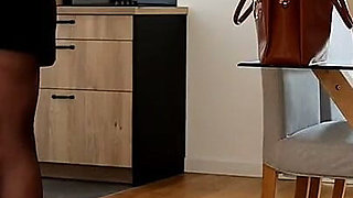 A Dominant Secretary Rebellious Against Her Boss in the Break Room! Mistress Julia