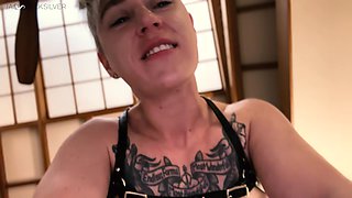 PART 2 POV Lesbian Domination - Spanking and Beating and Shoving You with FtM NB dominant
