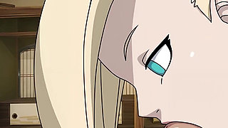 Naruto: Kunoichi Trainer - Slutty 18yo Blonde Teen Ino Yamanaka Triple Penetration Gangbang. All Holes Creampied