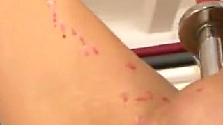 Humiliates hanging out wax play