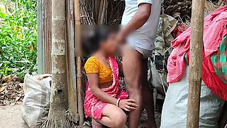 Hot Indian Maid StepMom Fucks Young Guy Outdoor - Doggy Style & 69 - HD Desi Sex