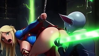 Supergirl Gets Probed and Licked During a Space Adventure