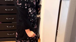 Busty blonde mature solo masturbation for webcam