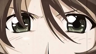 Hot busty anime teens flying around